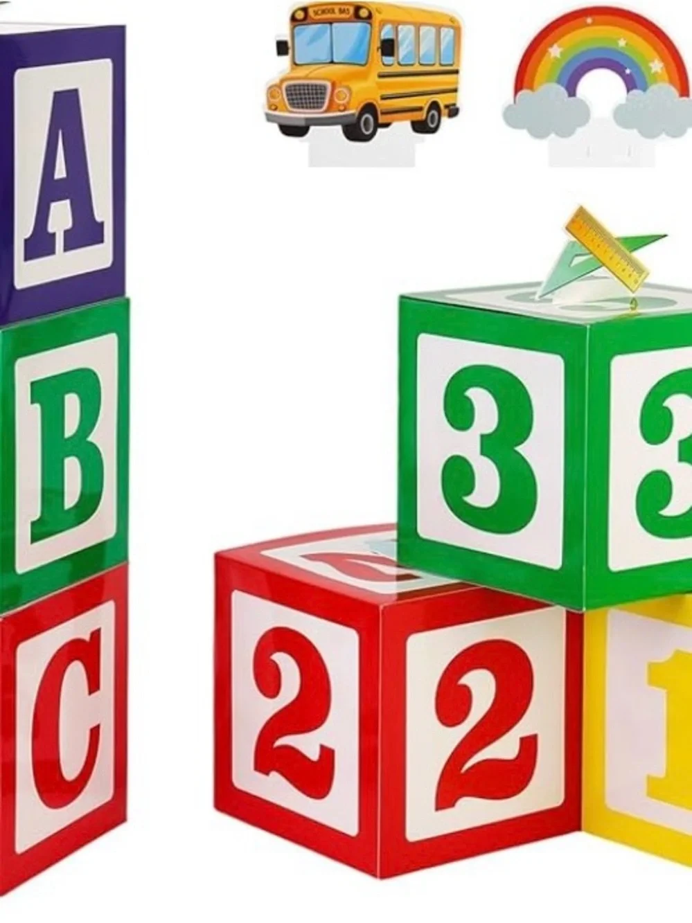 ABC 123 Balloon Boxes, Decorations